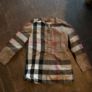 Burberry shirt. Runs small Excellent condition